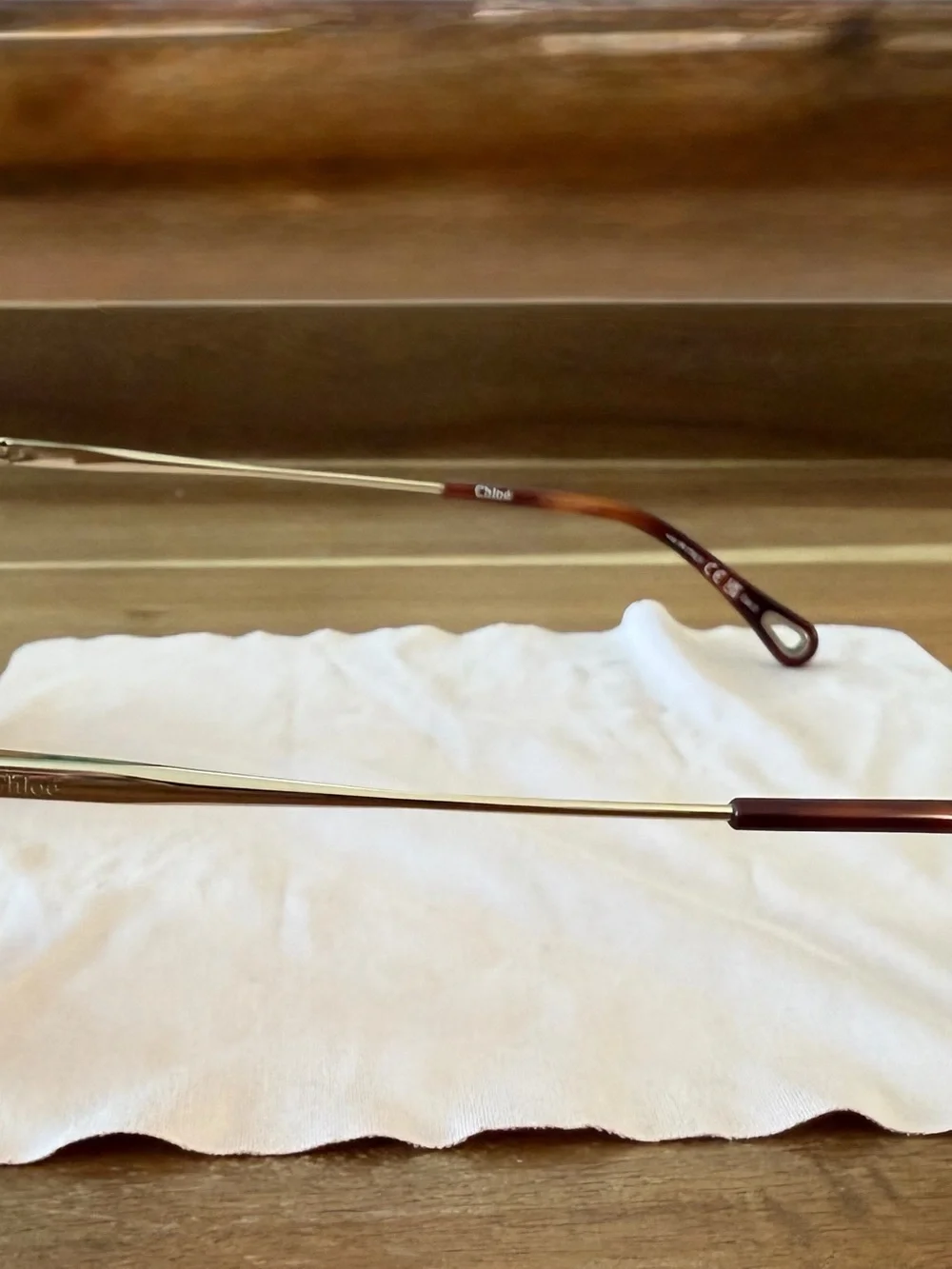 Women's Gold Frame Sunglasses with Brown Gradient Lenses